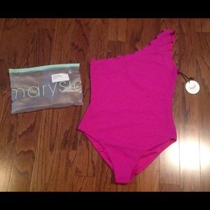 Marysia Other - SOLD BNWT Marysia Scalloped one shoulder swimsuit Marysia Other - SOLD BNWT Marysia Scalloped one shoulder swimsuit
