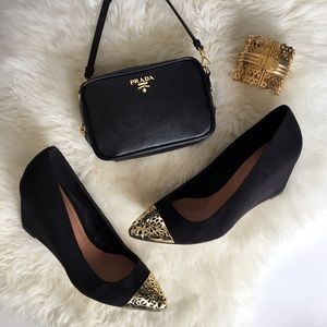 ASOS Shoes - ASOS Black Cap Toe Hidden Platform Wedge Pumps ASOS Shoes - ASOS Black Cap Toe Hidden Platform Wedge Pumps