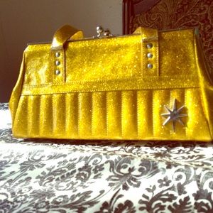 Lux De Ville gold glitter purse Lux De Ville gold glitter purse
