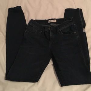 Madewell skinny dark wash jeans with ankle zippers Madewell skinny dark wash jeans with ankle zippers