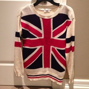 White blue and red Great Britain England sweater White blue and red Great Britain England sweater