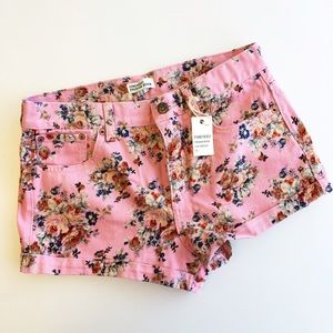 Forever 21 Pants - Floral Denim Shorts Forever 21 Pants - Floral Denim Shorts