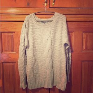 Ecoté Oversided Cable Knit Sweater Ecoté Oversided Cable Knit Sweater
