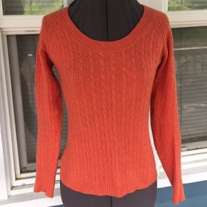 Kenar Sweaters - KENAR Orange Cashmere Sweater Kenar Sweaters - KENAR Orange Cashmere Sweater
