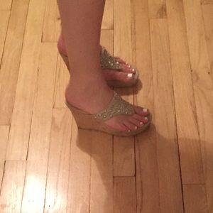 White House Black Market Wedge Sandal White House Black Market Wedge Sandal
