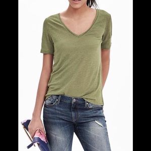 Banana Republic Tops - Banana Republic Linen Vneck Tshirt Banana Republic Tops - Banana Republic Linen Vneck Tshirt