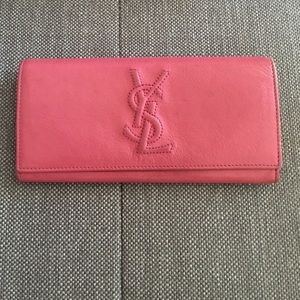 Host Pick Authentic YSL Pink Leather Wallet Host Pick Authentic YSL Pink Leather Wallet