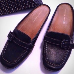 ANTONIO MELANI Shoes - ANTONIO MELANI, Black Leather Mules ANTONIO MELANI Shoes - ANTONIO MELANI, Black Leather Mules