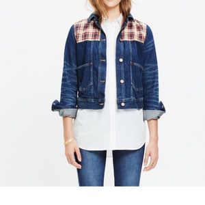 Madewell Jackets & Blazers - Madewell Plaid Trucker Jean Jacket Madewell Jackets & Blazers - Madewell Plaid Trucker Jean Jacket