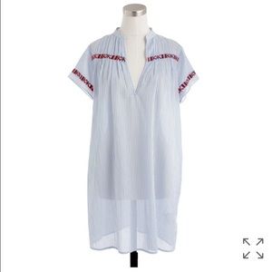 J. Crew Tops - Jcrew Embroidered Striped Tunic J. Crew Tops - Jcrew Embroidered Striped Tunic