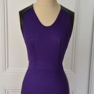 Robert Rodriguez Purple and Black Cocktail Dress Robert Rodriguez Purple and Black Cocktail Dress