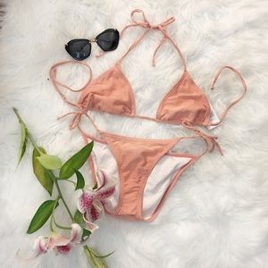Vix Swimwear Other - Vix Rose Gold Metallic Bikini Vix Swimwear Other - Vix Rose Gold Metallic Bikini