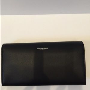 New YSL black leather wallet New YSL black leather wallet