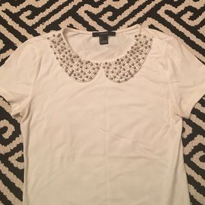 Forever 21 Tops - Beaded Peter Pan Collar Tee Forever 21 Tops - Beaded Peter Pan Collar Tee