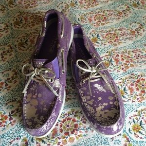 Sperry Top-Sider Shoes - Sperry purple and silver flats Sperry Top-Sider Shoes - Sperry purple and silver flats
