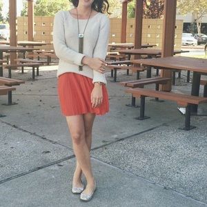 J. Crew Dresses & Skirts - J Crew Pleated Red Mini Skirt J. Crew Dresses & Skirts - J Crew Pleated Red Mini Skirt