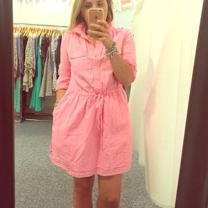 GAP Dresses & Skirts - Hot pink shirtdress GAP Dresses & Skirts - Hot pink shirtdress