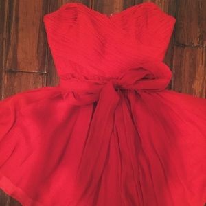 Jill Stuart Red Strapless Dress Jill Stuart Red Strapless Dress