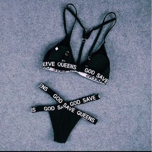 Swim God Save Queens Bikini Poshmark