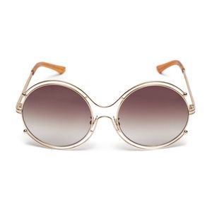 Vintage Oversized Round Pierced Sunglasses Vintage Oversized Round Pierced Sunglasses
