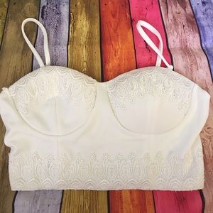 LF Stores Tops - 🌸Sale🌸 LF Light Ivory Bustier LF Stores Tops - 🌸Sale🌸 LF Light Ivory Bustier