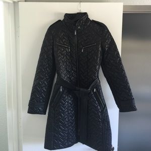 Cole Haan black quilted coat. Cole Haan black quilted coat.