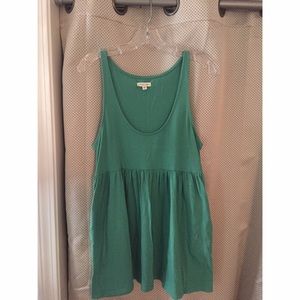 Silence + Noise Green Babydoll Tank Silence + Noise Green Babydoll Tank