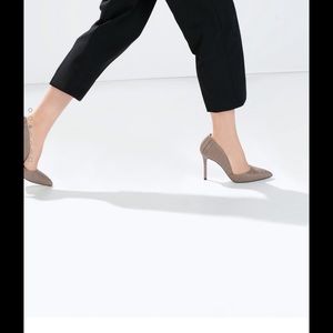 Zara pleated court shoes Zara pleated court shoes