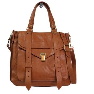 Proenza Schouler PS1 Brown Leather Tote Satchel Proenza Schouler PS1 Brown Leather Tote Satchel