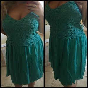 Dresses & Skirts - Teal Lace Summer Dress 1x* Dresses & Skirts - Teal Lace Summer Dress 1x*