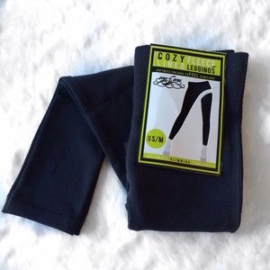 Pants - Navy Blue Fleece Lined Hi Waist Slimming Leggings Pants - Navy Blue Fleece Lined Hi Waist Slimming Leggings