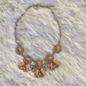 New Listing Peach&Silver Statement Necklace New Listing Peach&Silver Statement Necklace
