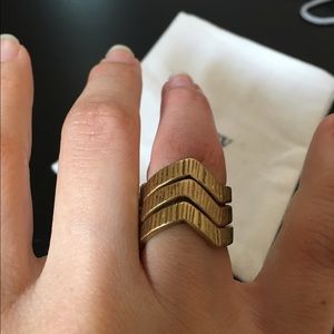 Jcrew NWT trio stackable gold rings Jcrew NWT trio stackable gold rings