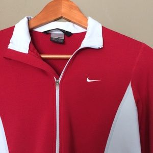 Nike Tops - Nike Sphere Red & Pastel Blue Half Zip Jacket Nike Tops - Nike Sphere Red & Pastel Blue Half Zip Jacket