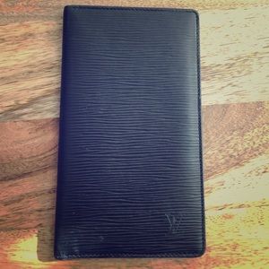 authentic LOUIS VUITTON Epi leather black wallet authentic LOUIS VUITTON Epi leather black wallet
