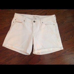 DL1961 Pants - DL1961 Karlie Boyfriend Shorts in White DL1961 Pants - DL1961 Karlie Boyfriend Shorts in White
