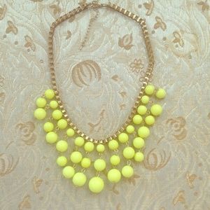 Neon yellow statement necklace Neon yellow statement necklace