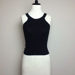 Topshop Tops - Black knit crop top. Made in USA. Topshop Tops - Black knit crop top. Made in USA.