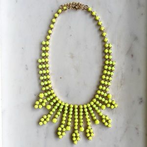 Neon Yellow Stone Statement Necklace Neon Yellow Stone Statement Necklace