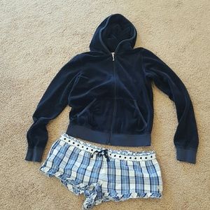 Juicy Couture bundle velour jacket and PJ shorts! Juicy Couture bundle velour jacket and PJ shorts!