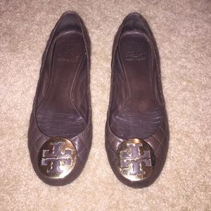 Tory Burch brown quilted flats Tory Burch brown quilted flats