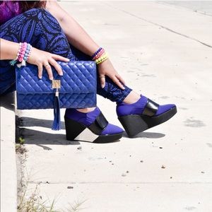 Reed Krakoff Shoes - Reed Krakoff Black White Blue Booties Reed Krakoff Shoes - Reed Krakoff Black White Blue Booties