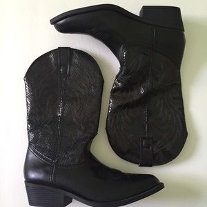 Rampage Shoes - Rampage Black Cowboy Boots Rampage Shoes - Rampage Black Cowboy Boots