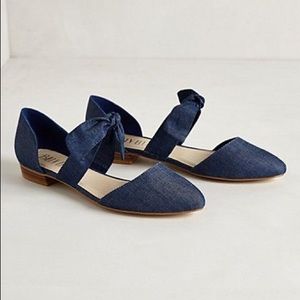 Anthropologie Shoes - Anthro Ribbon Tie Flats Anthropologie Shoes - Anthro Ribbon Tie Flats