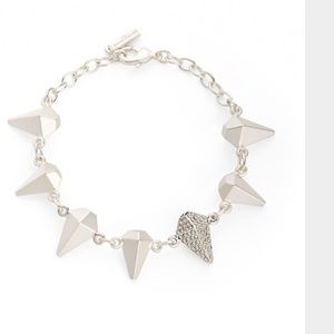 Jewelmint Jewelry - Jewelmint Silver Swan Spike Bracelet Jewelmint Jewelry - Jewelmint Silver Swan Spike Bracelet