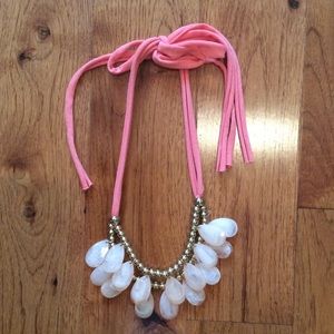 Peach statement necklace. Peach statement necklace.