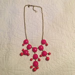 JCrew Pink/gold bib necklace JCrew Pink/gold bib necklace