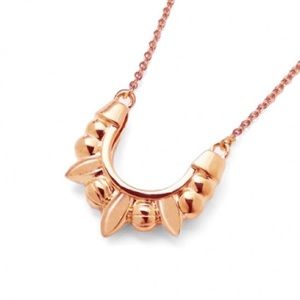 Pamela Love Jewelry - Pamela Love Pink Mini Spike Pendant In Rose Gold Pamela Love Jewelry - Pamela Love Pink Mini Spike Pendant In Rose Gold