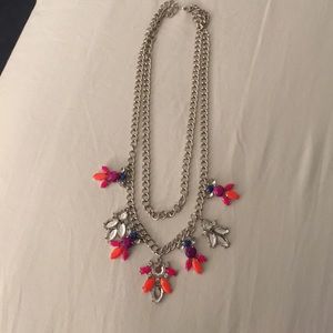 Neon & Silver Statement Necklace Neon & Silver Statement Necklace