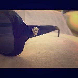 Women's Black Versace Sunglasses Women's Black Versace Sunglasses